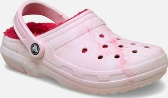 Crocs Womens Classic Lined Womens Clogs - Pink - Size: 5