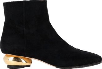 Stuart Weitzman The Freja Booties in Black Suede