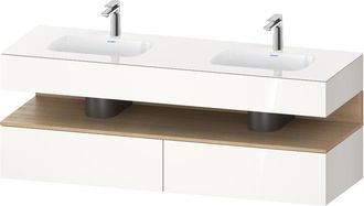 Duravit Qatego Lavabo Encastrado Con Base De Lavabo Consola, - Duravit