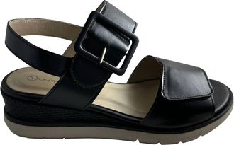 Unity in Diversity Womens Glide Wedge Sandals In Black
