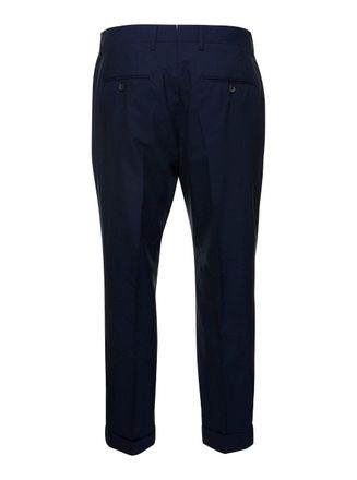 Reveres 1949 Virgin Wool Blend Trousers - Navy