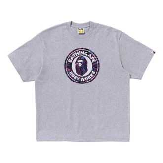A Bathing Ape Camo Busy Works Relaxed Fit Tee Gray 1K80-110-324-GRAY