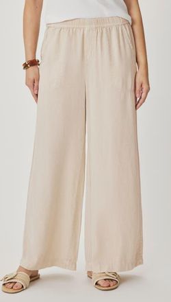 Splendid Angie Palazzo Pants in Light Fawn Beige at Nordstrom, Size Large