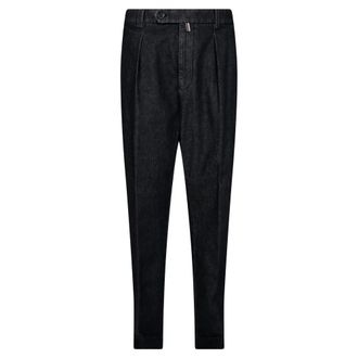 Berwich Broeken, Heren, Zwart, XL, Katoen, Chiaia GD Straight Broeken