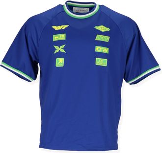 Off-white Off White Mens Blue/Yellow Tops