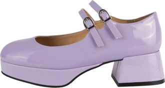 L37 Stijlvolle Overnachting Schoeisel - Dames - Pumps - Paars - 35 EU - Schoenen