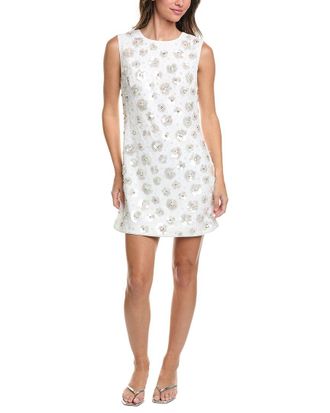 Milly Ivette Fleur Paillette Shift Dress
