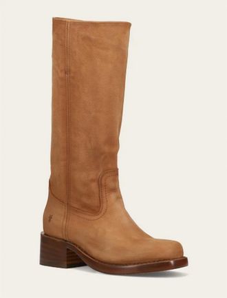 Frye Womens Campus 14L Heeled Boots In Light Brown