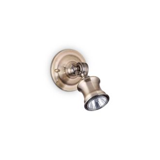 Netlighting Barber 1 Light Wall Light Burnished Finish GU10 in Silver
