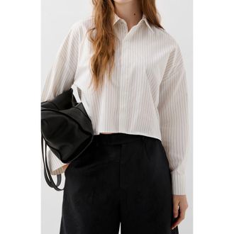 Scalpers Stripes Joy Shirt in Whitestripes at Nordstrom, Size Medium Eu