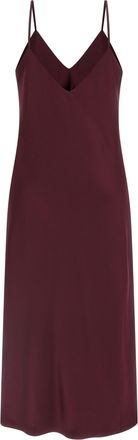 Norma Kamali Womens Bordeaux Polyester Midi Dress