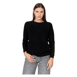 Kocca Round-neck Knitwear, female, Black, XL, Monochrome Round Neck Jumper