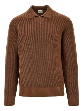 Gallia ribbed sweater - Brown