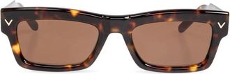 Valentino Garavani V Sharp Zonnebril - unisex - Zonnebrillen - Bruin - ONE Size - Accessoires