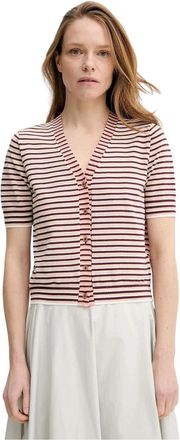 Paul Smith Lichtgebreide Cardigan - Dames - Vesten - Veelkleurig - M - Katoen - Truien & Vesten