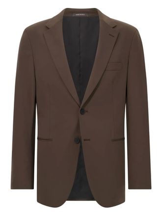 Boggi Milano single-breasted blazer - Brown