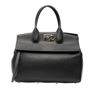 Ferragamo Pre-owned Handbags, female, Black, Size: ONE SIZE Pre-owned Handbag