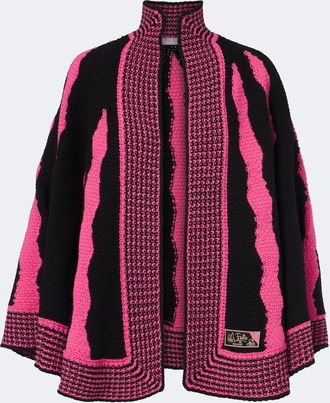 Pucci Fiamme wool cape