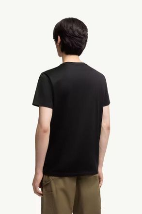 Moncler Logo-Embroidered T-Shirt - Black