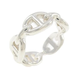 Herm&egrave;s Chaine Dancre Silver 925 Band Ring (Pre-Owned)