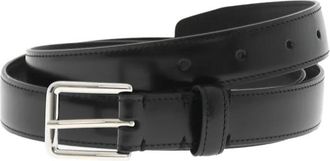 Dsquared2 Klassieke Gesp Riem - Heren - Riemen - Zwart - 90 CM - Leer - Accessoires