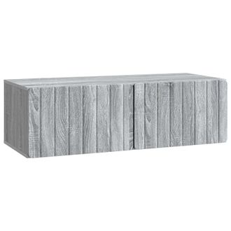 vidaXL Mueble Para Tv De Pared Gris Sonoma 98 X 41 X 30 Cm Vidaxl