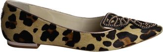 Sophia Webster Bibi Butterfly Ballet Flats in Animal Print Pony Hair