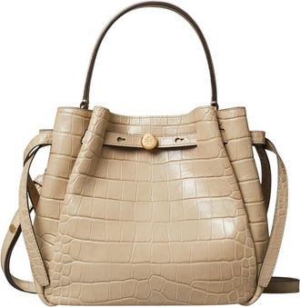 Tory Burch Beige Romy Small Bucket Bag