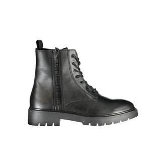 Calvin Klein Mens Kw0kw00306 Laceup Boots - Black - Size EU 46