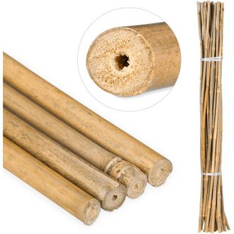 Relaxdays Relaxdays - 250 Varas De Bamb&uacute;, Tutores Para Plantas, Bamb&uacute; Natural, 105 Cm