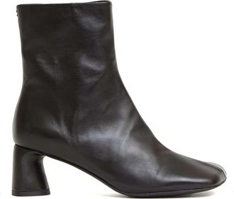 Halmanera Stivaletto Pelle Nera Tacco 60 Mm - Dames - Laarzen met Hak - Zwart - 36 EU - Leer - Schoenen