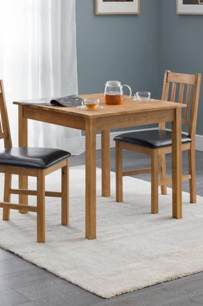 Julian Bowen Coxmoor Square 4 Seater Dining Table in Light Oak