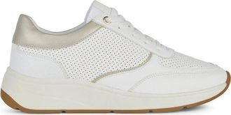Geox Witte Cristael Sneakers voor Vrouwen - Dames - Sneakers - Wit - 38 EU - Polyester - Schoenen