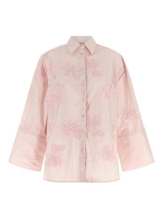 Rotate Floral Embroidery Shirt