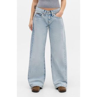 BDG Kayla Low Rider Wide Leg Jeans in Bleach at Nordstrom, Size 26 32