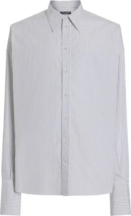 Dolce & Gabbana Camicia a righe a maniche lunghe - Bianco