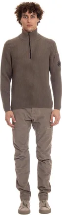 C.P. Company Half-Zip Wool Costa Inglese Sweater