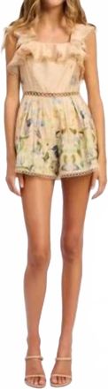 En Saison Carrera Sleeveless Romper In Blush Combo