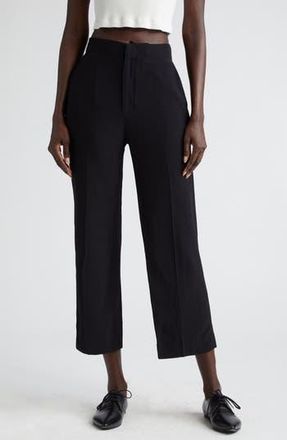 Bite Studios Cheval Crepe Crop Pants in Black at Nordstrom Rack, Size 10 Us / 14 Uk