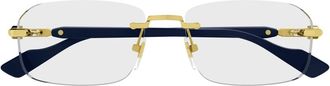 Gucci Glasses, unisex, Yellow, Size: 56 MM Occhiali da vista
