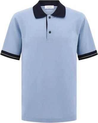 Ferragamo Tops, Heren, Blauw, L, Polo shirt