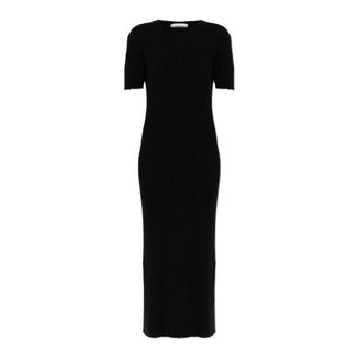 Lisa Yang Isabela Dress - Dames - Kleedjes - Zwart - M - Katoen - Kleedjes