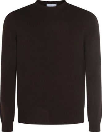 Malo Maglione girocollo in lana - Marrone