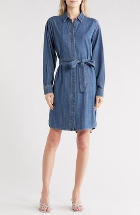 James Perse Long Sleeve Denim Shirtdress in Medium Wash at Nordstrom Rack, Size 3 (Fits Like 8-10 Us)