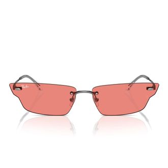 Ray-Ban Anh Zonnebril - unisex - Zonnebrillen - Grijs - 63 MM - Accessoires