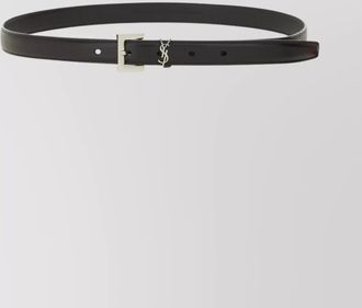 Saint Laurent calf leather slim belt