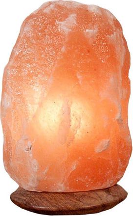 OEM L&aacute;mpara De Sal, Regulador De Intensidad, Base De Madera, Cristal Natural, Luz Nocturna, Sala De Estar/dormitorio