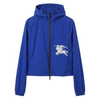 Burberry EKD Logo Hooded Nylon Jacket, Size X-Large