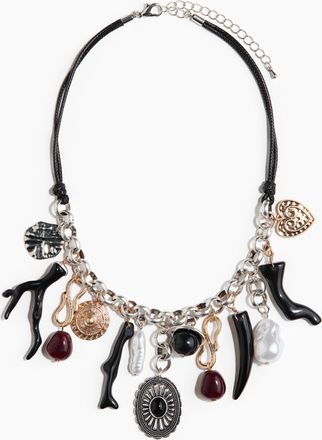 H&M Charm necklace - Schwarz