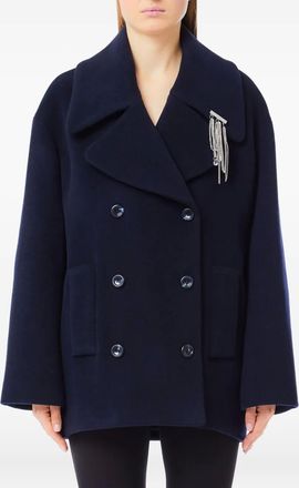 Liu Jo Caban doppiopetto con decorazione - Blu